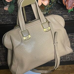 Fendi Beige Leather Handbag
